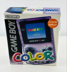 ほぼ新品 ニンテンドー ゲームボーイカラー 本体 クリアパープル GAMEBOY