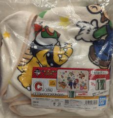 BANDAI SPIRITS 이치 반 쿠지 슈퍼 마리오 항상 함께 마리오 & 프렌즈 C 상 수납 포켓 담요