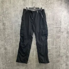【T-436】OUTDOOR PRODUCTS カーゴパンツ ブラック メンズLLサイズ アウトドアプロダクツ ナイロンパンツ 多ポケット ワークパンツ 古着 アウトドア キャンプ カジュアル