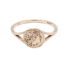 agete アガット コイン ピンキーリング 指輪 K10 3号【いおき質店】