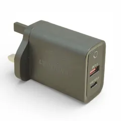 【中古/箱あり】LECTRONIC USB充電器 LC-312 30W PD3.0 QC3.0 USB-C USB-A 2ポート ブラック スマホ充電 オフィス 事務所 中古オフィス家具 EG20301