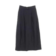 スタジオニコルソン STUDIO NICHOLSON スカート DOUBLE PLEAT SKIRT ブラック レーヨン ウール スカート ブラック レディース 未使用