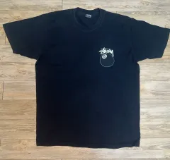 STUSSY ステューシー 8ボール ブラック 半袖 Tシャツ