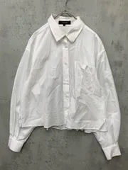UNTITLED アンタイトル 153-88311 ショート丈 ベーシック シャツ sizeM/白 ■■ レディース