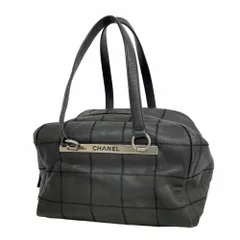 シャネル(Chanel) シャネル ショルダーバッグ チョコバー キャビアスキン ブラック レディース