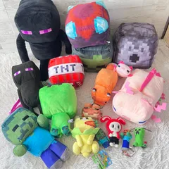 Minecraft ぬいぐるみ マインクラフト マイクラ 大量まとめ売り エンダーマン クリーパー 17点セット タグあり多数 17