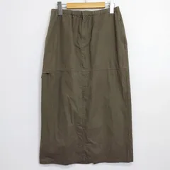 Eddie Bauer エディーバウアー ロングスカート タイト ドロスト マジックテープ 古着 VINTAGE ノームコア レディース サイズ S C244のサムネイル