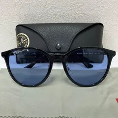 D9674 Ray Ban　レイバン　RB4334D 601/80 　ブラック×ブルー　サングラス　ケース付き　メガネ拭き