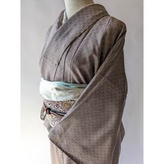 【値下げ】作家物　袋帯　ベージュ　霞　二重太鼓用 値下げ】作家物 袋帯 ベージュ 霞 二重太鼓用 - メルカリ