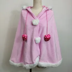 DISNEY ディズニー ミニーマウス フード付き 耳付き ポンチョ ケープ ブランケット コスプレ フリース ピンク グッズ C252