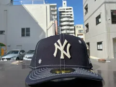 NEW ERA PC 59FIFTY Flower Embroidery ニューヨーク・ヤンキース ネイビー 7 1/2  ¥6600 ＋ 送料¥550