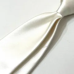 FRANCO BASSI ( フランコバッシ ) ネクタイ ホワイト ソリッドタイ シルクタイ サテン無地 結婚式 冠婚 冠婚葬祭 礼装