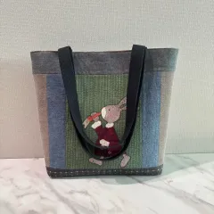 10% セール) キルティング完成品 バッグ にんじんうさぎ ショルダーバッグ