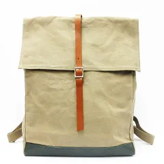 BAGWORKS バックワークス キャンバスリュック ボーイスカウトマン 中川政七商店 ベージュ オリーブ系 MF0001-08-0309③