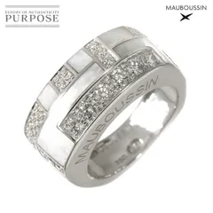 モーブッサン MAUBOUSSIN アンペルティノンス ベル トゥジュール 12号 リング ダイヤ シェル K18 WG 750 指輪 Ring 90311480のサムネイル