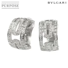 ブルガリ BVLGARI パレンテシ ダイヤ イヤリング K18 WG ホワイトゴールド 750 Earrings Clip on 90312870のサムネイル