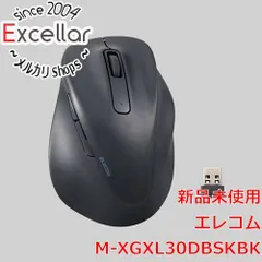 [bn:16] ELECOM製　ワイヤレスマウス EX-G M-XGXL30DBSKBK　ブラック