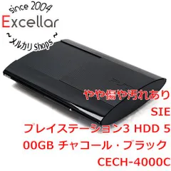 [bn:9] SONY　プレイステーション3 500GB ブラック CECH-4000C