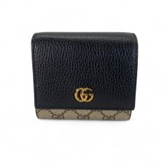✨付属品完備✨ グッチ GGスプリーム マーモント 折り財布 L字