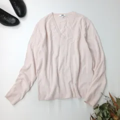 UNIQLO ユニクロ カシミヤ100％ Vネック ニット (123K＋5016)26F