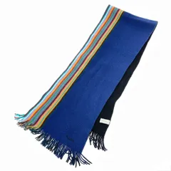 Paul Smith collection ポールスミス コレクション マフラー  マルチストライプ ウール    ブルー ユニセックス / 240001191702