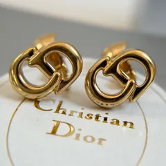 【Dior】美品 CD ロゴ イヤリング ゴールド クリスチャン ディオール Christian Dior ヴィンテージ　C1105