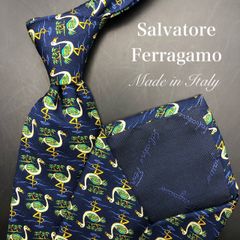 Salvatore Ferragamo ネクタイ 緑ガンチーニ柄 新品未使用 - メルカリ