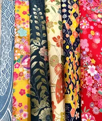 着物はぎれ まとめ売り 和柄 絹・化繊・綿 リメイク用素材セット No.5