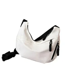 [レリカ] 軽量 シンプル 斜め掛け ショルダー 手提げ バッグ 大容量 a4 肩掛け 通勤 通学 無地 大きめ レディース ユニセックス ボディ 小さい カバン 便利 防水 小さめ お洒落 軽い 収納 トートバッグ 韓国 可愛い ビジネス 撥水 [ホワイト]