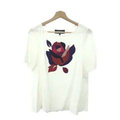 PAULE KA ポールカ お花モチーフカットソー サイズ:36 半袖/ラウンドネック    ホワイト レディース / 240001191692のサムネイル