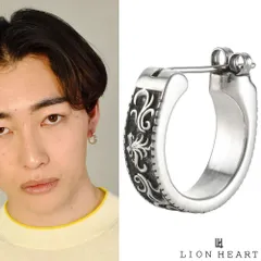 ライオンハート クロッシングピアス タテガミハウル シルバー925 片耳用 1点売り ピアス フープピアス メンズ ブランド LION HEART