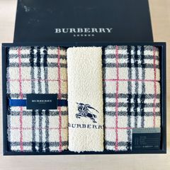 希少】全面ノバチェックBURBERRYタオル3点セット 日本製 - メルカリ