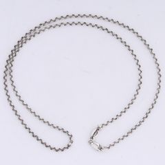 chrome heart シルバー ネックレス ポーチ付き 18インチ 新古品 - メルカリ