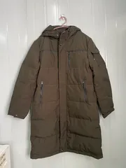 茶色 ミドル丈 ダウンコート 軽量 防寒 レディース 秋冬  Q-000849  bu1