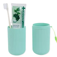[MRD] 歯ブラシケース コップ 携帯用歯ブラシケース 「スリム設計で持ち運びやすい」 (ライトグリーン) [ライトグリーン]