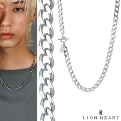 ライオンハート ワイド チェーンネックレス 7mm幅 カットキヘイ 50cm サージカルステンレス だけ のみ 喜平チェーン 太い メンズ ブランド LION HEART