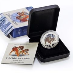 カンボジア2023年3000リエル純銀貨】1オンス／ロストタイガ―スカラ