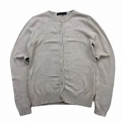 ラルフローレン ニットカーディガン レディース ベージュ系 Lサイズ コットン シンプル きれいめ 細身