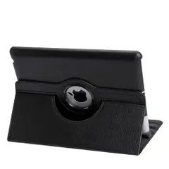 Fire wolf iPad mini4 用ケース 自動ウェイブ 自動スリープ機能付き ライチ皮 360度回転 レザーケース タブレットケース・カバー (ipad mini 4　黒色)