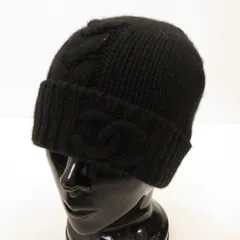 【姫路東店】 中古 CHANEL | シャネル ニットキャップ AAB424 国内正規品 ブラック 【135】