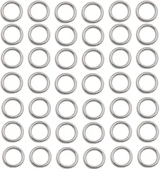 【特価商品】丸カン 約600個入り ジャンプリング マルカン リング 金具セット 基礎パーツ ジュエリー DIY用 手芸用品 クラフト用品 アクセサリーパーツ ハンドメイド 手作り (8mm KCシルバー)