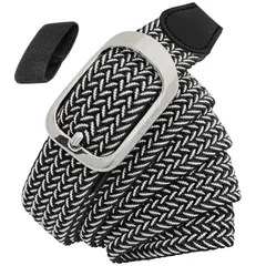 【在庫セール】メッシュベルト メンズ 大きいサイズ 編み込み 穴なし ゴムベルト 伸びる 伸縮 ゴルフ カジュアル ビジネス 紳士 学生服 フリーサイズ ストレッチ