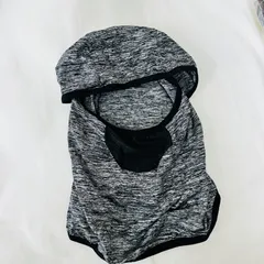 軽量38g フェイスカバー グレー メッシュ素材 呼吸しやすい ネックウォーマー
