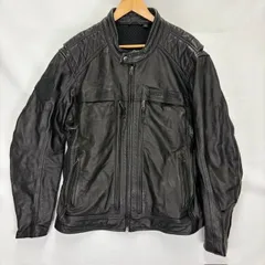 HARLEY DAVIDSON MOTOR CLOTHES レザー RIDING JACKET 裏メッシュ サイズXL 08030905 11