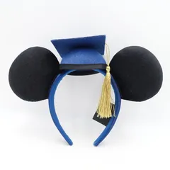 カリフォルニア ディズニーランド限定 ミッキー卒業帽デザインカチューシャ 2025年刺繍入り 海外 Disney land 美品