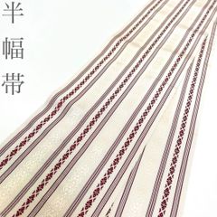 未使用 長尺】本場筑前博多 紗 黒木 松葉 名古屋 献上 帯丈372 帯幅31