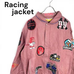 t2192 レーシングジャケット　全面NBAロゴ刺繍　トロントラプターズ
