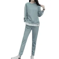 [RED RAY] [レッドレイ] セットアップ ジャージ 上下セット パーカー レディース スポーツ ルーム ウェア 長袖 かわいい カワイイ 可愛い おしゃれ オシャレ お洒落 かっこいい カッコイイ 人気 にんき ニンキ せっとあっぷ [ブルー] [M]