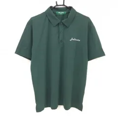 【美品】ベルモア 半袖ポロシャツ グリーン 後ロゴプリント メンズ Medium ゴルフウェア BELLMOREのサムネイル