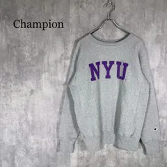 『Champion』チャンピオン（XL）リバースウィーブ　NYU プリントスウェット